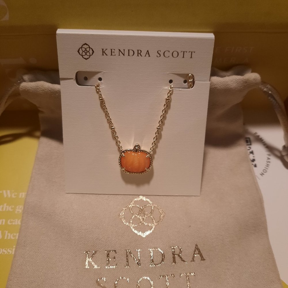 Kendra Scott Pumpkin Necklace